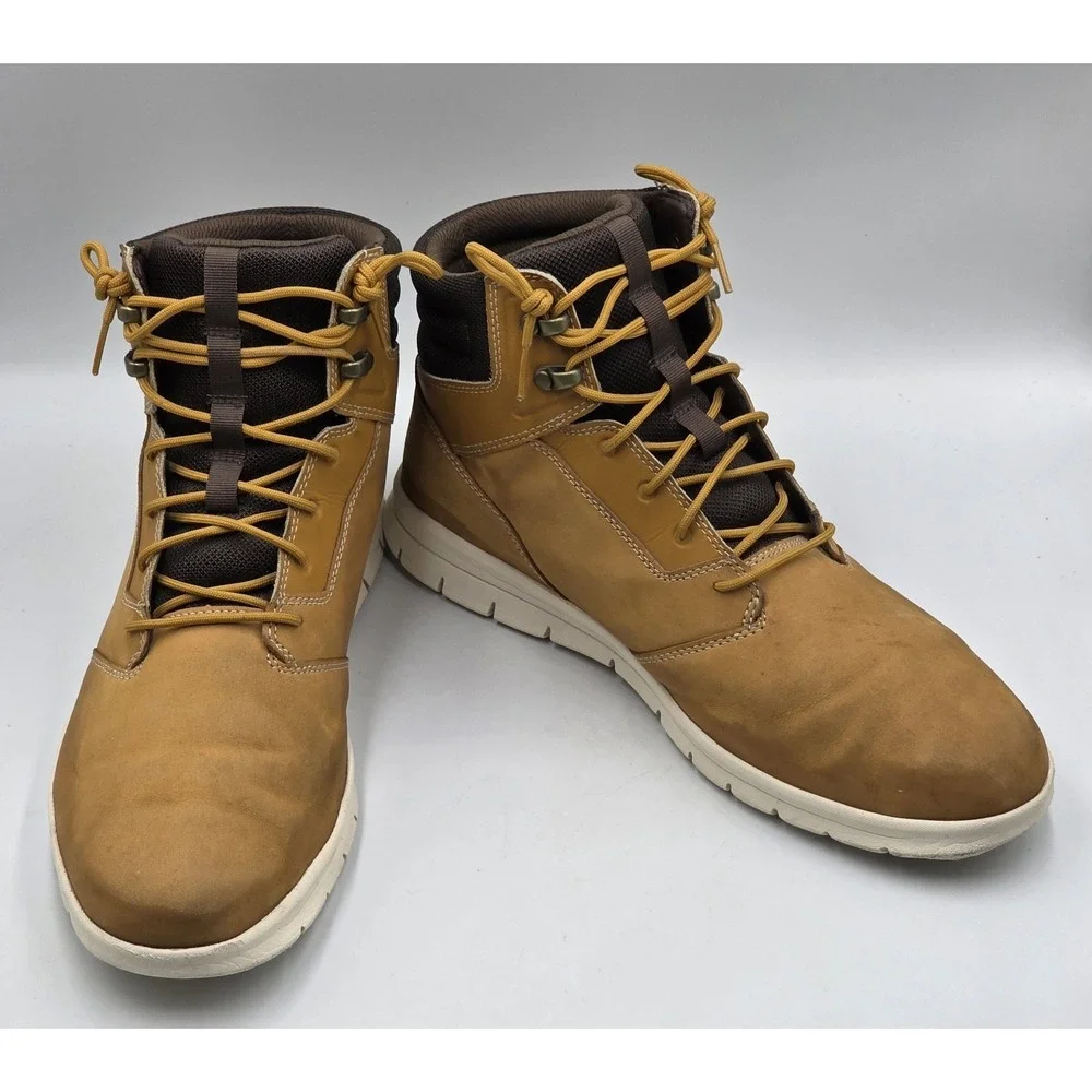 Timberland Graydon Mid Chukka Boots Tan Mens 11.5 Lightweight Sneaker Boot